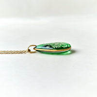 New teardrop emerald necklace