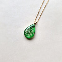New teardrop emerald necklace