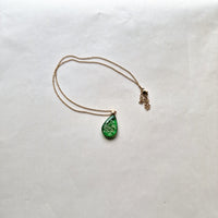 New teardrop emerald necklace