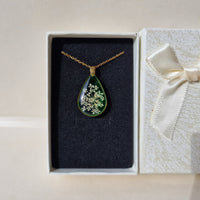 New teardrop emerald necklace