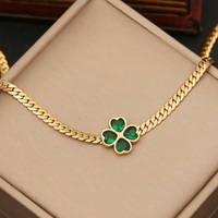 Emerald Clover - Stainless Steel Accessory Set